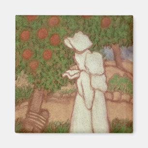 Woman in a White Dress, 1896 Magnet