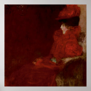 Woman in an Armchair — Gustav Klimt (1897–98) Poster