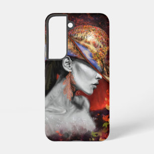 Woman In Autumn Samsung Galaxy Case