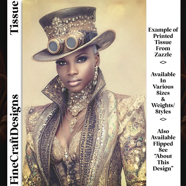 Woman in Beaded Jacket & Hat DM5LF Decoupage Tissue Paper (Creator Uploaded)