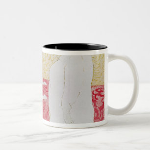 Woman in Bed, Profile - Waking Up, 1896 Two-Tone Coffee Mug