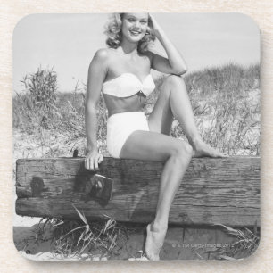 Woman in Bikini Coaster
