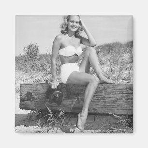 Woman in Bikini Magnet
