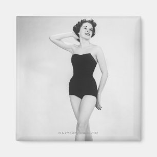 Woman in Black Corset Magnet