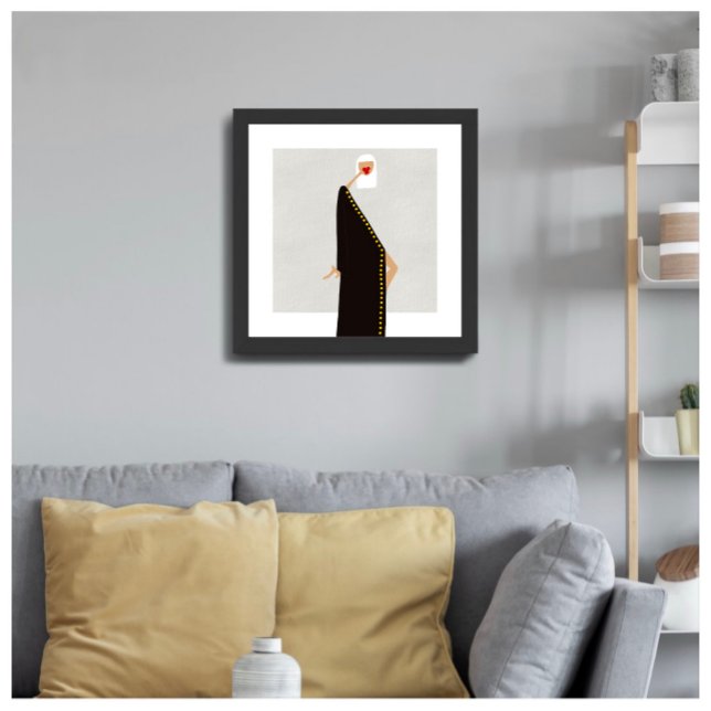 Woman in Black Glamour Fashion Illustration Poster (Creator Uploaded)