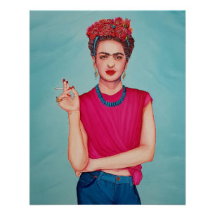 Woman in blue jeans  poster