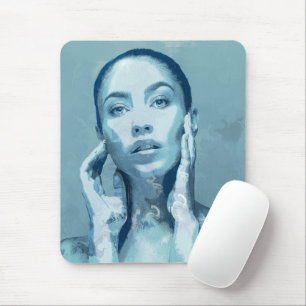 "Woman in Blue" Mouse Pad