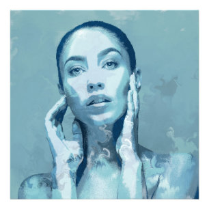 "Woman in Blue" Photo Print