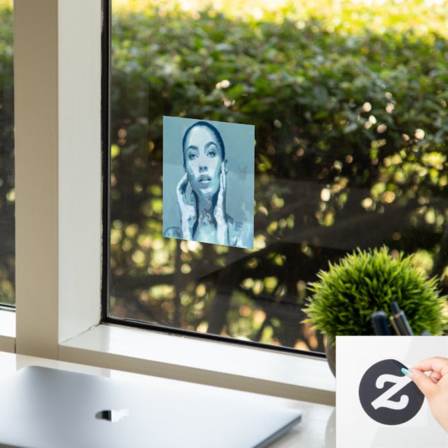 "Woman in Blue" Premium Canvas (Office)