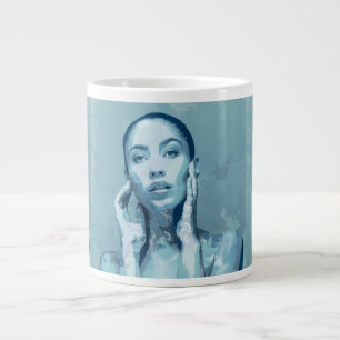 "Woman in Blue" Premium Canvas Large Coffee Mug