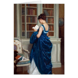 Woman in Blue, reading a Book