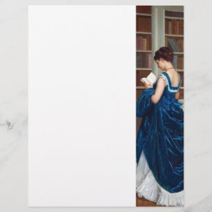 Woman in Blue, reading a Book