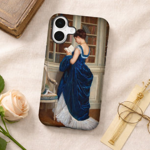 Woman in Blue, reading a Book