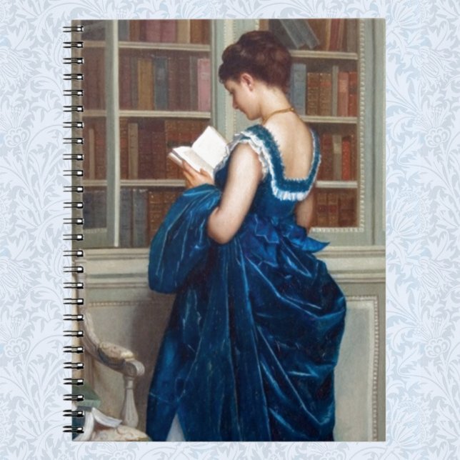 Woman in Blue, reading a Book (Creator Uploaded)