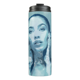 "Woman in Blue" Thermal Tumbler