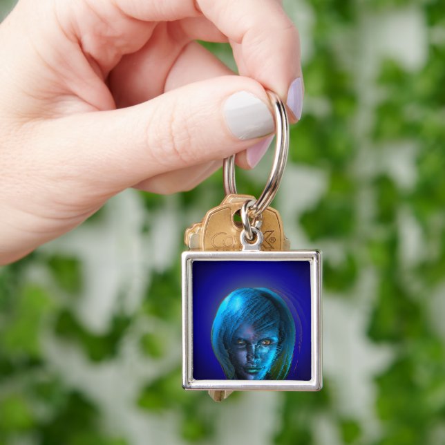 Woman in blues key ring (Hand)