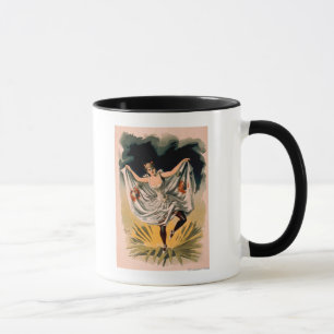 Woman in Dance Costume on Flower Poster Mug