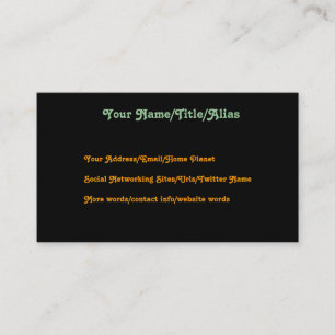 Woman In Dream Business Card