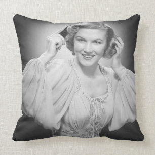 Woman in Dress 2 Cushion
