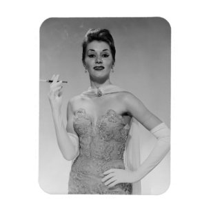 Woman in Dress Magnet