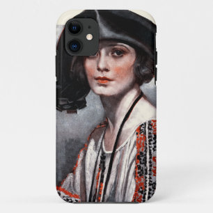 Woman in Embroidered Blouse iPhone 11 Case