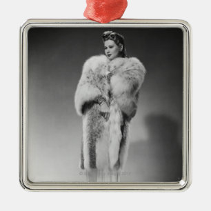 Woman in Evening Gown 2 Metal Ornament