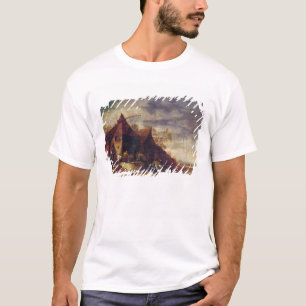 Woman in Front of a Cottage T-Shirt