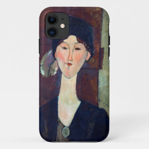 Woman in front of the door by Amedeo Modigliani iPhone 11 Case