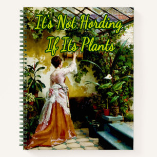 Woman in Greenhouse by Otto Eerelman  Notebook