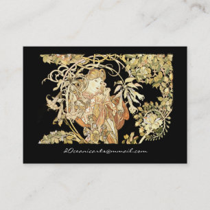 Woman in Jasmine Vines Business Card