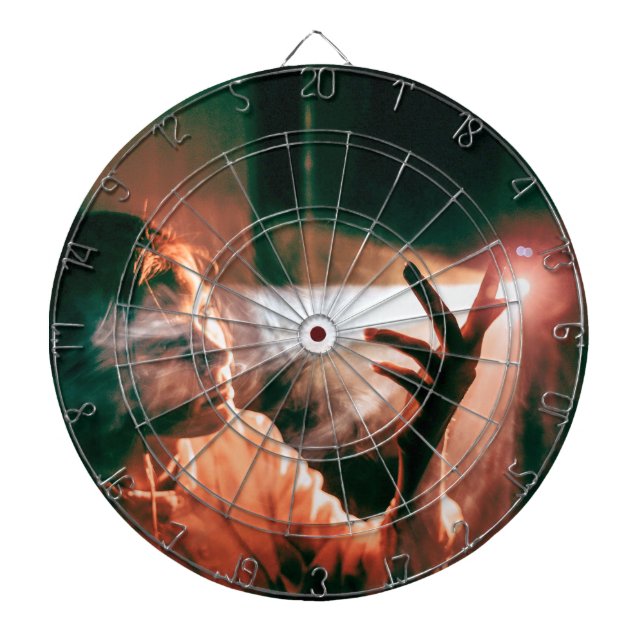 Woman in Light and Smoke Dartboard (Front)