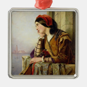 Woman in Love, 1856 Metal Ornament