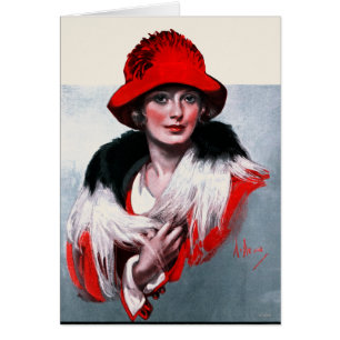 Woman in Red Hat