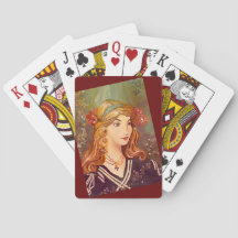 Woman in Repose Original Painting Deck of Cards
