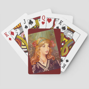 Woman in Repose Original Painting Deck of Cards