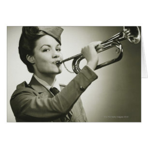 Woman in Soldier Uniform