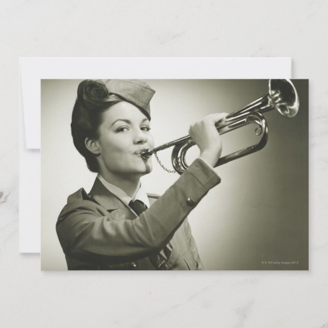 Woman in Soldier Uniform (Front)