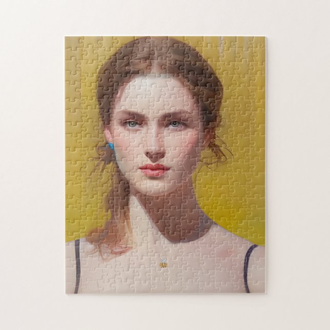 Woman in Spagetti Straps Tank Top Jigsaw Puzzle (Vertical)