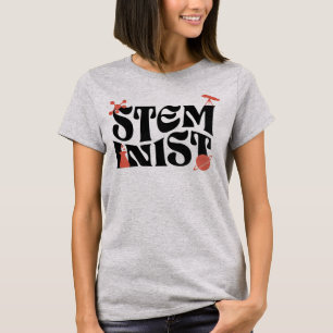 Woman In Stem Steminist Science Girl  T-Shirt