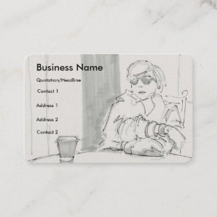 Woman in sunglasses Business Cards