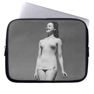 Woman in Swimsuit Laptop Sleeve