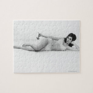 Woman in Swimwear Jigsaw Puzzle
