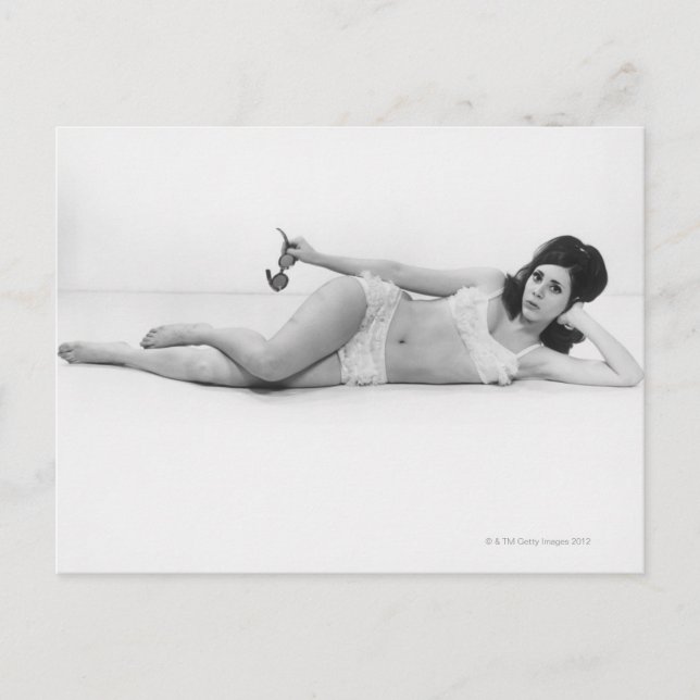 Woman in Swimwear Postcard (Front)