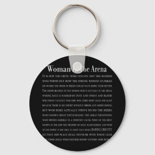 Woman In The Arena Key Ring