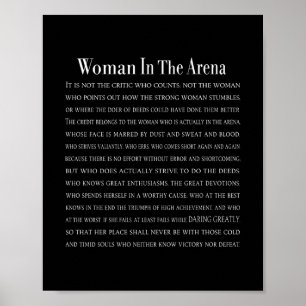 Woman In The Arena Poster