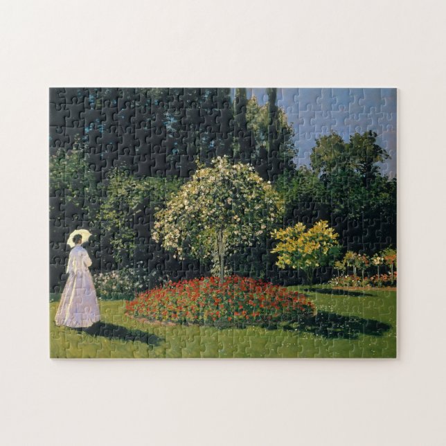 Woman in the Garden by Claude Monet Puzzle (Horizontal)