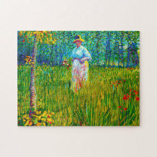 Woman in the Garden by Vincent Van Gogh Jigsaw Puzzle