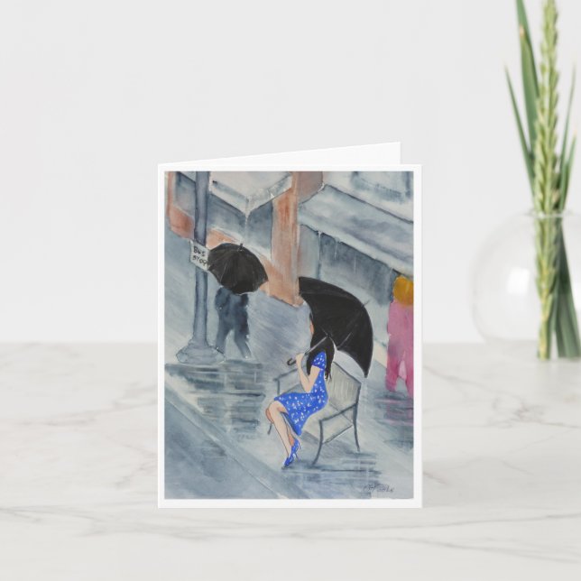 Woman in the Polka Dot Dress Card (Front)