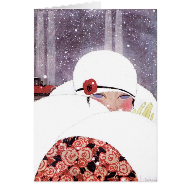 WOMAN IN THE SNOW,WINTER BEAUTY FASHION (Front)