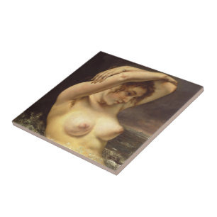 Woman in the Waves Tile